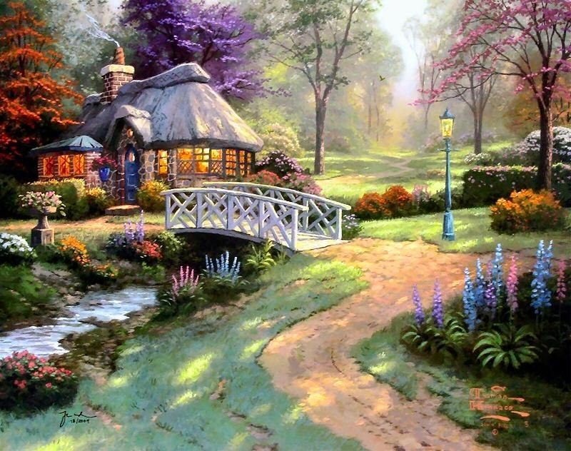 Thomas Kinkade Friendship Cottage